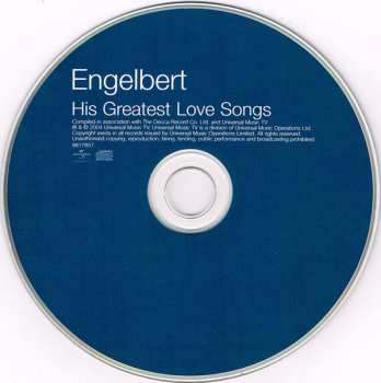 CD Engelbert Humperdinck: His Greatest Love Songs