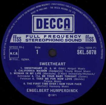 LP Engelbert Humperdinck: Sweetheart