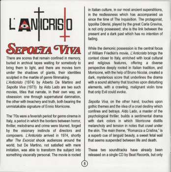 CD Ennio Morricone: Sepolta Viva - L'Anticristo (Original Motion Picture Soundtracks)