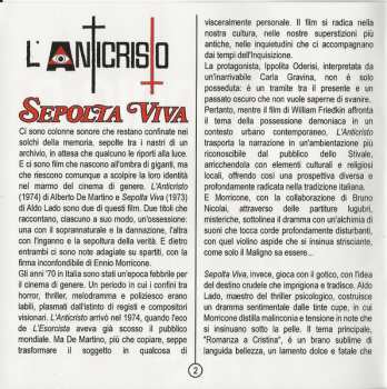 CD Ennio Morricone: Sepolta Viva - L'Anticristo (Original Motion Picture Soundtracks)