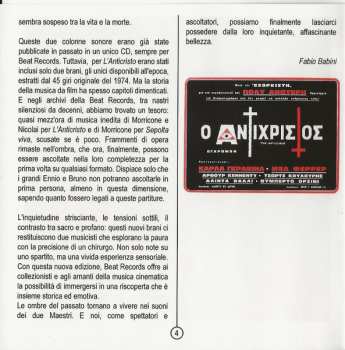 CD Ennio Morricone: Sepolta Viva - L'Anticristo (Original Motion Picture Soundtracks)