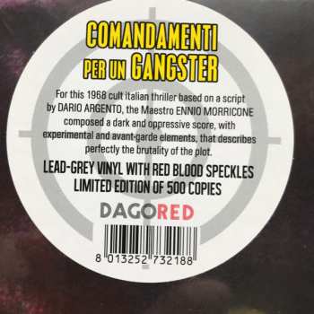LP Ennio Morricone: Comandamenti Per Un Gangster (Colonna Sonora Originale) CLR | LTD