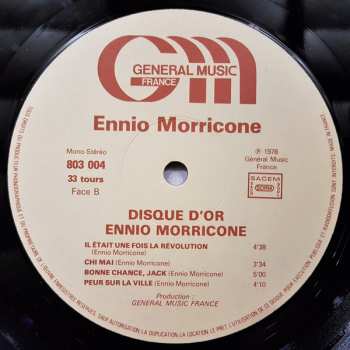 LP Ennio Morricone: Disque D'or