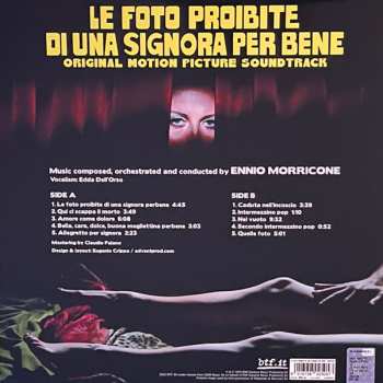 LP Ennio Morricone: Le Foto Proibite Di Una Signora Per Bene (Original Motion Picture Soundtrack) CLR | LTD