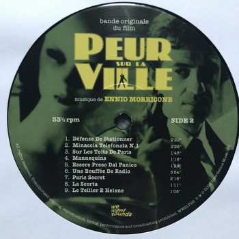 2LP Ennio Morricone: Peur Sur La Ville
