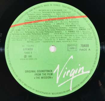LP Ennio Morricone: Bande Originale Du Film "The Mission"