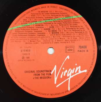 LP Ennio Morricone: Bande Originale Du Film "The Mission"
