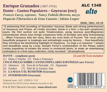 CD Enrique Granados: Dante (Symphonic Poem); 5 Pieces On Popular Spanish Songs; Goyescas: Intermezzo & La Maja Y El Ruiseñor (Maiden & The Nightingale)