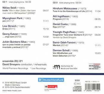 2CD Ensemble 20/21: Back To The Future - 10 Years Of Ensemble 20/21 & David Smeyers At The Forum Neuer Musik