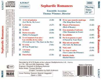 CD Ensemble Accentus: Sephardic Romances - Traditional Jewish Music From Spain