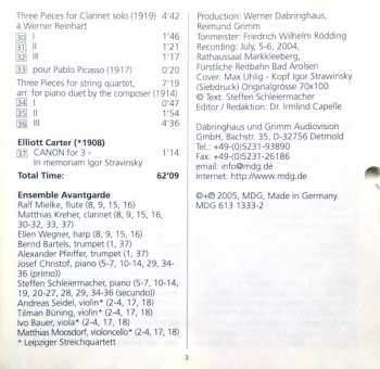 CD Ensemble Avantgarde: Hommage à Stravinsky - Chamber Music