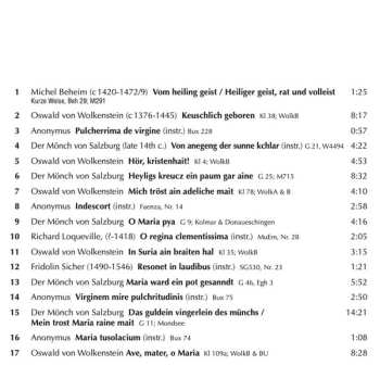CD Ensemble Leones: Hör, Kristenhait! Sacred Songs by the Last of the Minnesingers