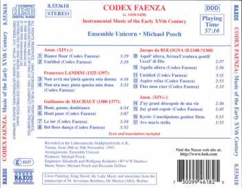 CD Ensemble Unicorn: Codex Faenza (Instrumental Music Of The Early XVth Century)