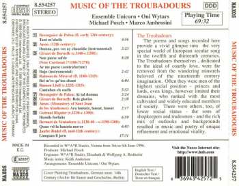 CD Marco Ambrosini: Music Of The Troubadours