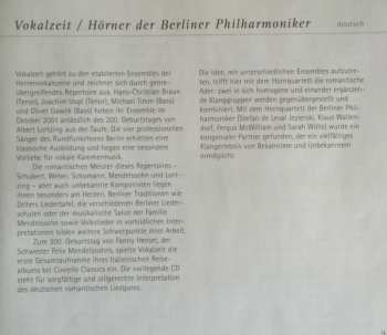 CD Ensemble Vokalzeit: Notturno (Volkslieder Der Romantik - German Romantic Folk Songs)