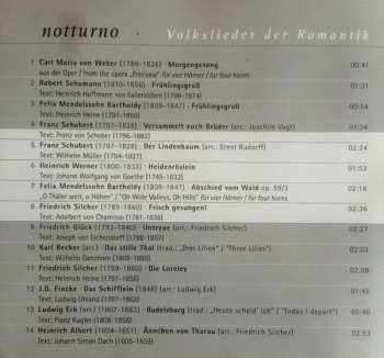 CD Ensemble Vokalzeit: Notturno (Volkslieder Der Romantik - German Romantic Folk Songs)