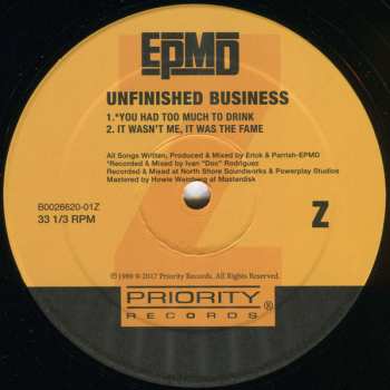 2LP EPMD: Unfinished Business