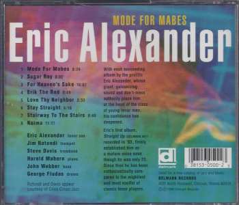 CD Eric Alexander: Mode For Mabes