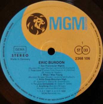LP Eric Burdon: Eric Burdon