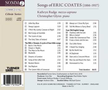 CD Eric Coates: Songs By Eric Coates
