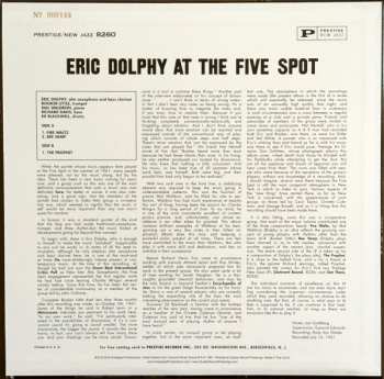 LP Eric Dolphy: At The Five Spot, Volume 1. LTD | NUM