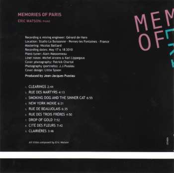 CD Eric Watson: Memories Of Paris