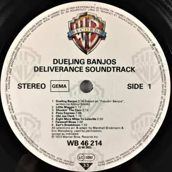 LP Eric Weissberg: Dueling Banjos From The Original Motion Picture Soundtrack Deliverance And Additional Music