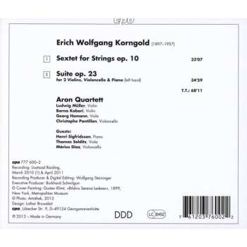 CD Erich Wolfgang Korngold: Sextet Op. 10 / Suite Op. 23