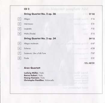 2CD Erich Wolfgang Korngold: String Quartets 1–3 & Piano Quintet Op. 15