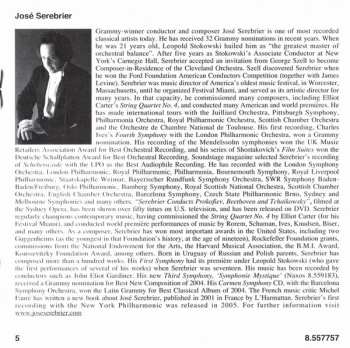 CD Jose Serebrier: Violin Concerto, Baal Shem, Suite Hébraïque