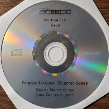 6CD/Box Set Ernesto Lecuona: Ernesto Lecuona-The Piano Music-Selected Songs