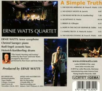 CD Ernie Watts Quartet: A Simple Truth