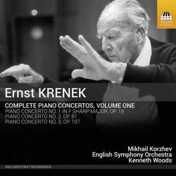 CD Ernst Krenek: Complete Piano Concertos, Volume One