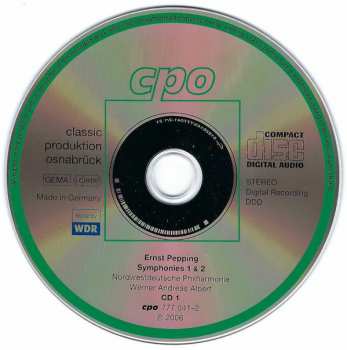 2CD Werner Andreas Albert: Complete Symphonies 1-3 • Piano Concerto