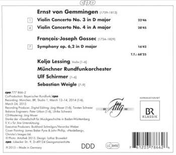 CD Münchner Rundfunkorchester: Violin Concertos 3 & 4 ∙ Symphony Op. 6,2