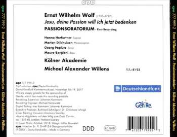 CD Kölner Akademie: Jesu, Deine Passion Will Ich Jetzt Bedenken (Passionsoratorium)