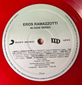 LP Eros Ramazzotti: In Ogni Senso CLR