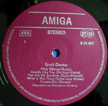 LP Erroll Garner: Erroll Garner