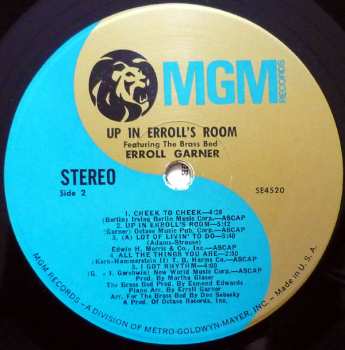 LP Erroll Garner: Up In Erroll's Room