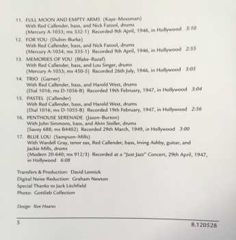 CD Erroll Garner: Yesterdays - Early Recordings 1944-49