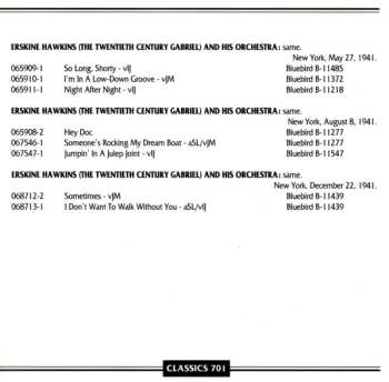 CD Erskine Hawkins And His Orchestra: 1940-1941