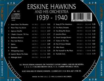 CD Erskine Hawkins And His Orchestra: 1939-1940