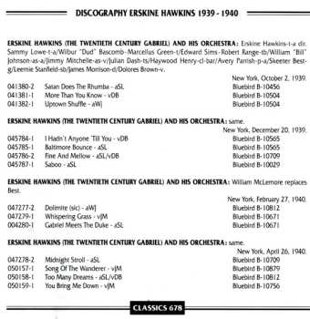 CD Erskine Hawkins And His Orchestra: 1939-1940