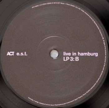 4LP/Box Set E.S.T.: Live In Hamburg LTD