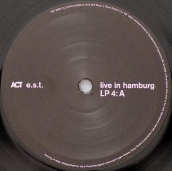 4LP/Box Set E.S.T.: Live In Hamburg LTD