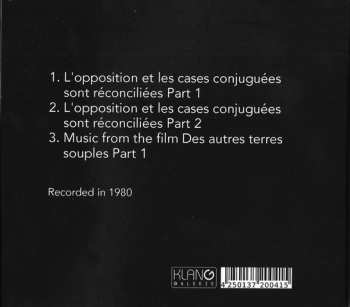 CD Étant Donnés: L'Opposition Et Les Cases Conjuguées Sont Réconciliées 