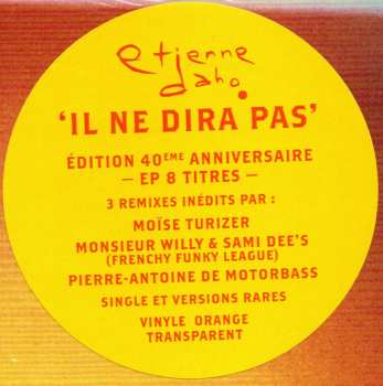 LP Etienne Daho: Il Ne Dira Pas (Revamped & Remixed) CLR