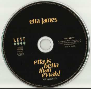 CD Etta James: Etta Is Betta Than Evvah!