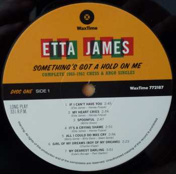 2LP Etta James: Something's Got A Hold On Me (Complete 1960-1962 Chess & Argo Singles)