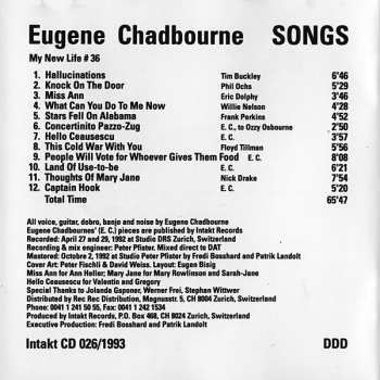 CD Eugene Chadbourne: Songs